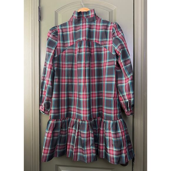 NWT Tuckernuck Highland Tartan Palmerston Holiday Christmas Mini Dress Red Small - Picture 3 of 7